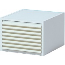 Kulzer Tooth Cabinet 8 Draw - Plain White Melamine Box / Plastic Draws - EMPTY - 1pc 65759310